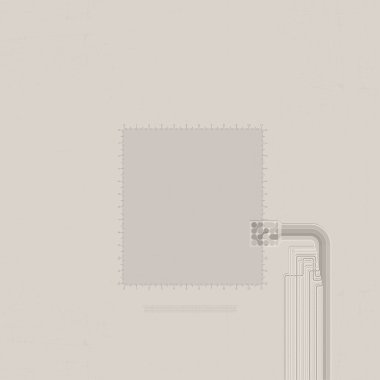 Sayılar ve soyut bağlantı şekilleri ile dekoratif çerçeve,