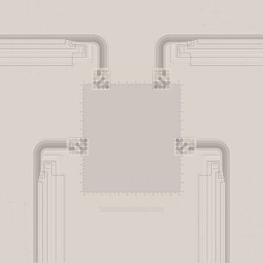 Sayılar ve soyut bağlantı şekilleri ile dekoratif çerçeve,