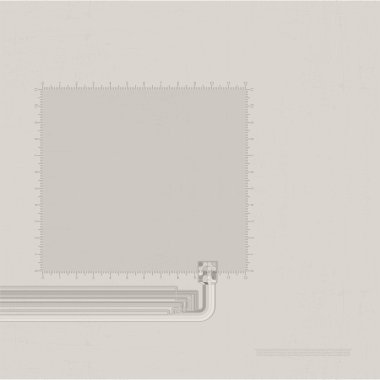 Sayılar ve soyut bağlantı şekilleri ile dekoratif çerçeve,