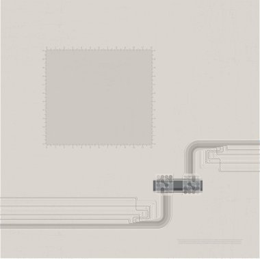 Sayılar ve soyut bağlantı şekilleri ile dekoratif çerçeve,