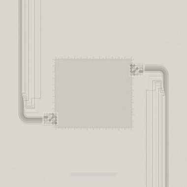 Sayılar ve soyut bağlantı şekilleri ile dekoratif çerçeve,