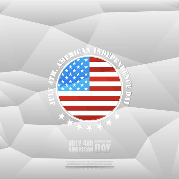 Independence day of America, 4th July, — Stock Vector