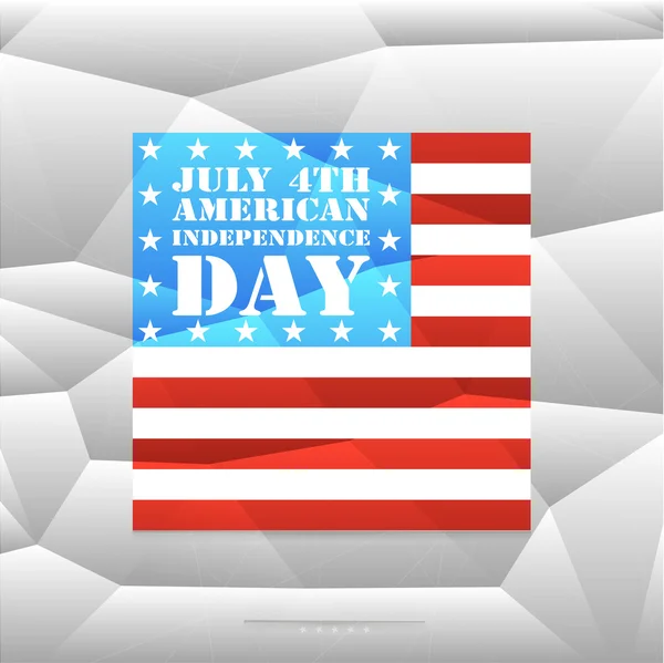 7 月 4 日アメリカの独立記念日, — ストックベクタ