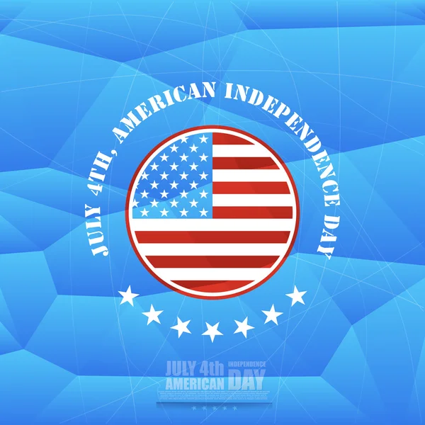 Dzień Niepodległości Ameryki, 4 lipca, — Wektor stockowy