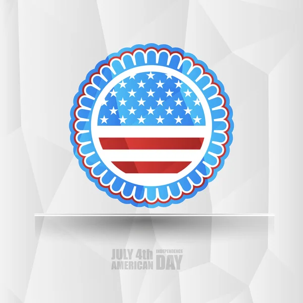 Independence day of America, 4th July, — Stock Vector