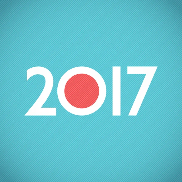 Mutlu yeni yıl 2017 kartı.