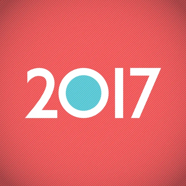 Mutlu yeni yıl 2017 kartı.