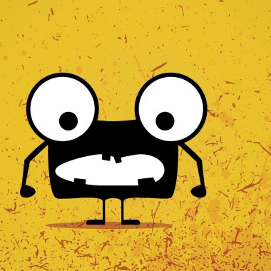 schattig monsters geïsoleerd op wit. vector