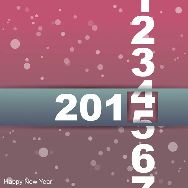 Happy New Year card. — Stock Vector