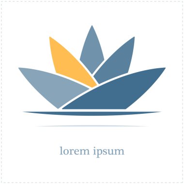 Soyut nilüfer çiçeği