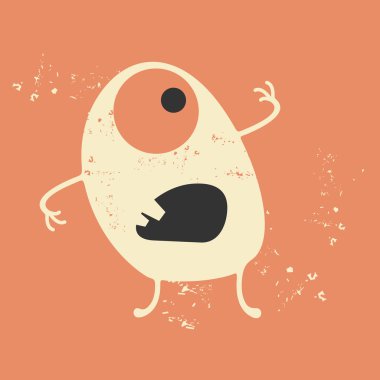 schattig monsters geïsoleerd op wit. vector