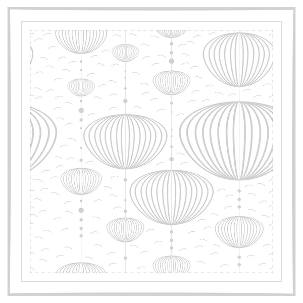 Decoratieve naadloze patroon met schattige grijs bubbels. — Stockvector