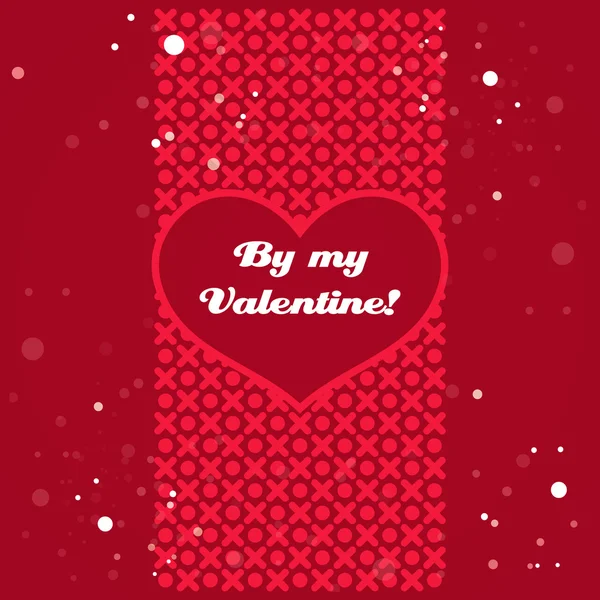 Valentines day card. vector illustration — Stock Vector