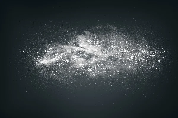 Beyaz bir toz bulutu soyut tasarım — Stok fotoğraf