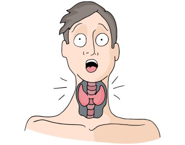 Thyroid Medical Condition Man clipart