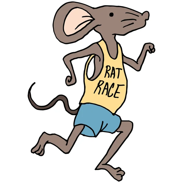 Rat coureur de course — Image vectorielle