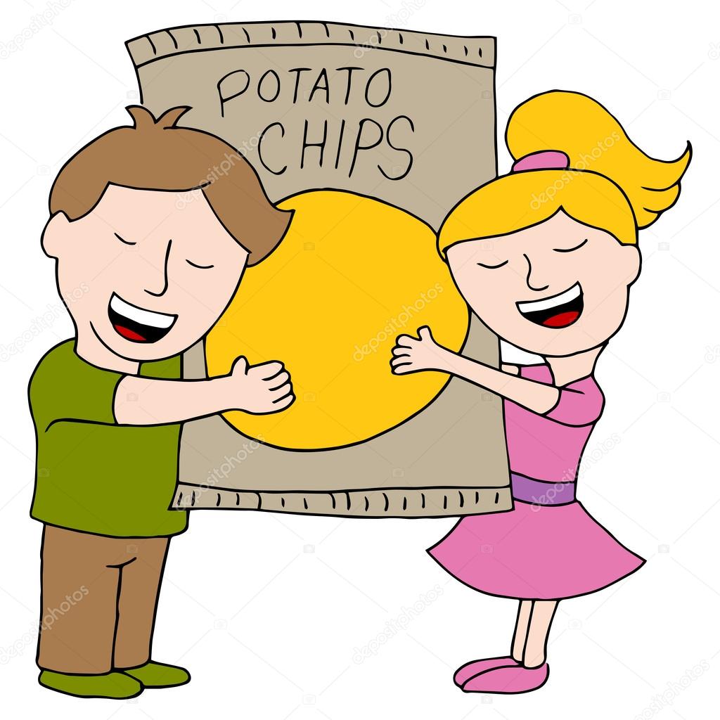 Kids Love Potato Chips Stock Vector Image by ©cteconsulting #61579119 Kids Love Potato Chips Stock Vector Image by ©cteconsulting #61579119