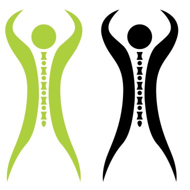 Güçlü omurga adam