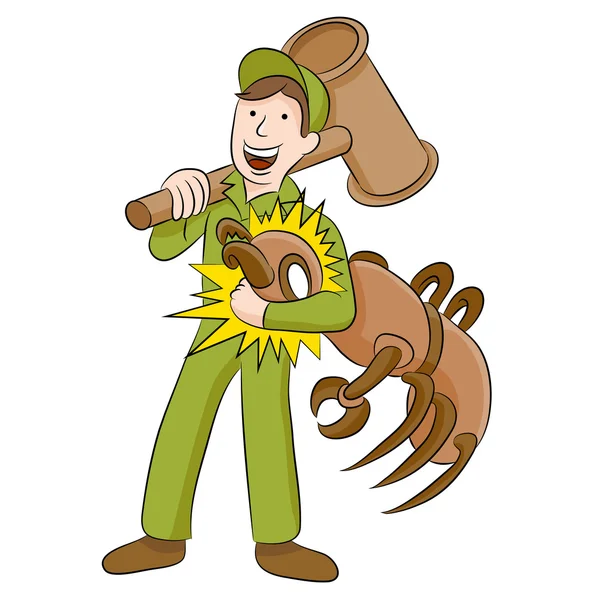 Termite Exterminator — Stock Vector