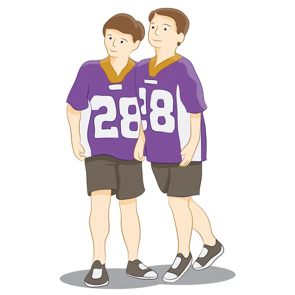 Sport Shirt Brothers — Stockvector