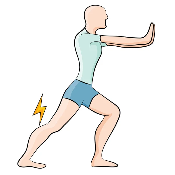 Stretching μυ μόσχων — Διανυσματικό Αρχείο
