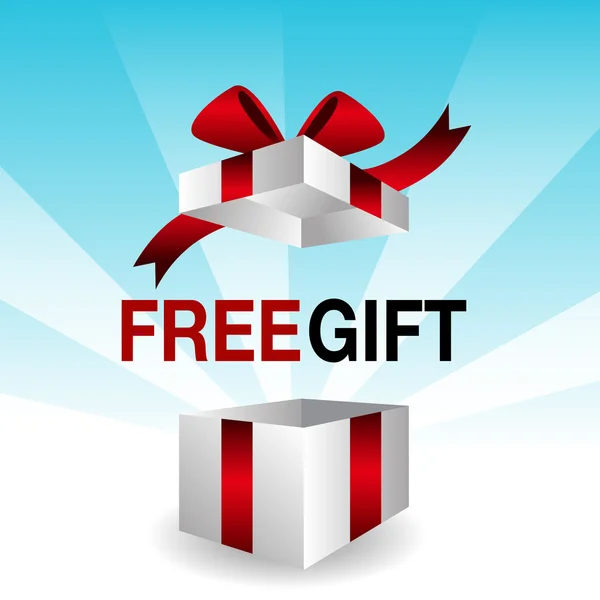 Gratis-Geschenk — Stockvektor