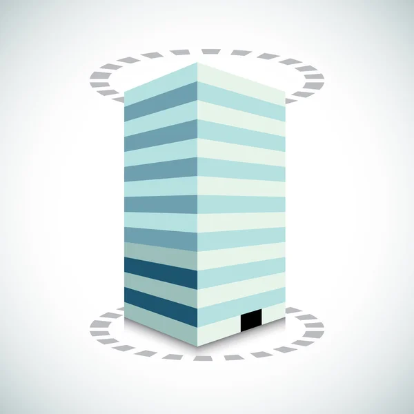 3D Office Building — Stock Vector