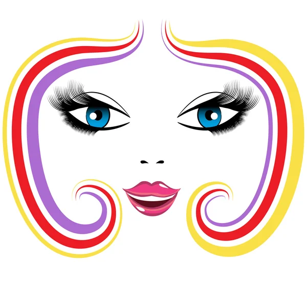 Cara de belleza — Vector de stock