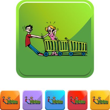 Erkek ve kadın kırık arabası ile