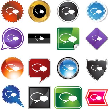 Konuşma Icon set
