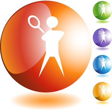 Tenis oyuncu web simgesi