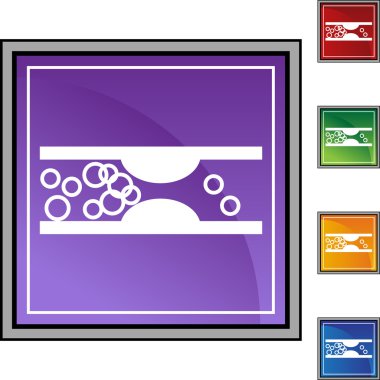 Tıkanmış arter Icon set
