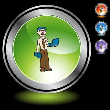 Bilgisayar onarım web simgesi