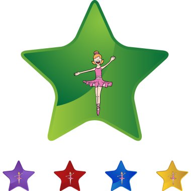 Balerin kız web simgesi