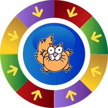 Şişman kedi web simgesi