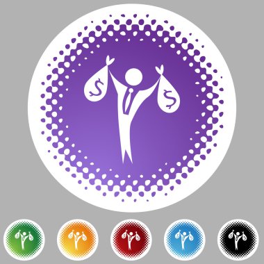 Zengin işadamı web düğmesi