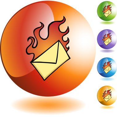 Acil e-posta Icon set