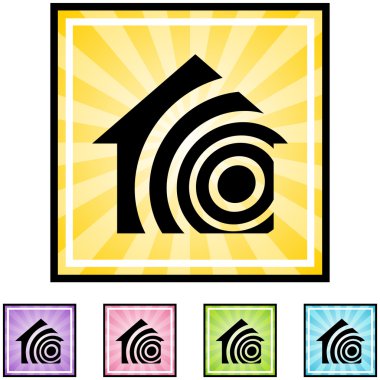 Sarsıntı ve ev web simgesi