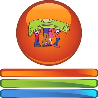 İnsanlar taşımak para web simgesi