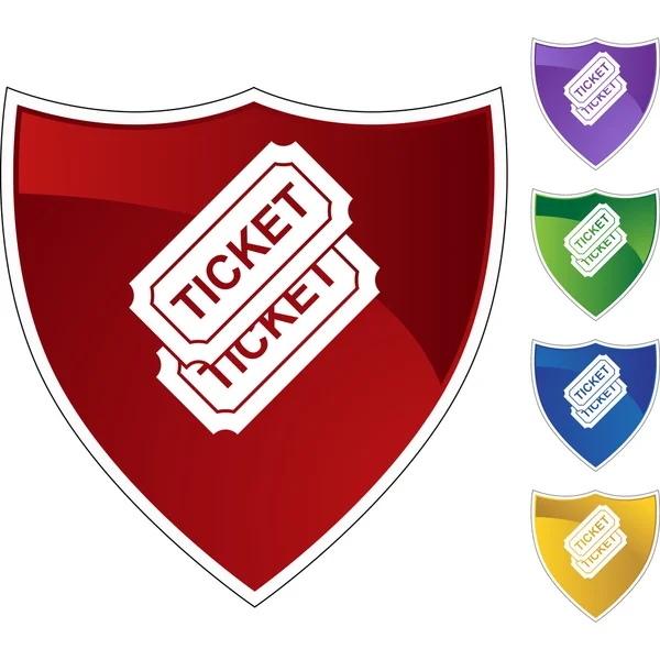 Event Ticket web button — Stock Vector