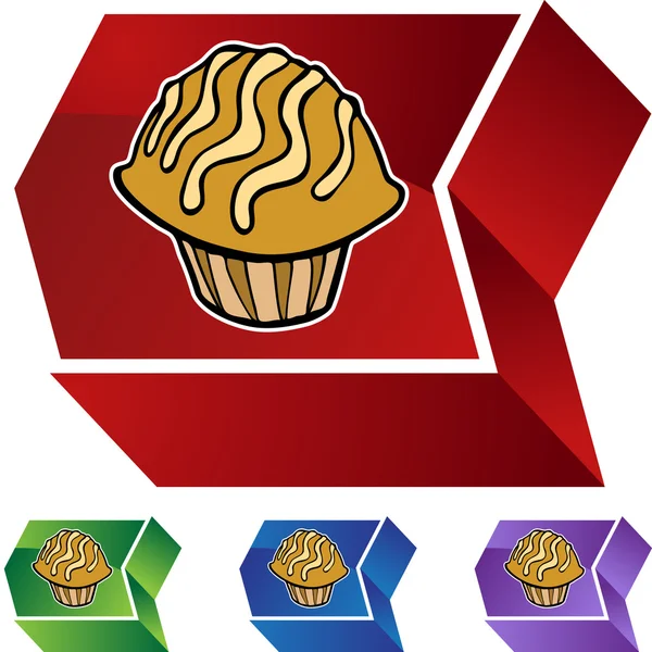 Muffin web pictogram — Stockvector