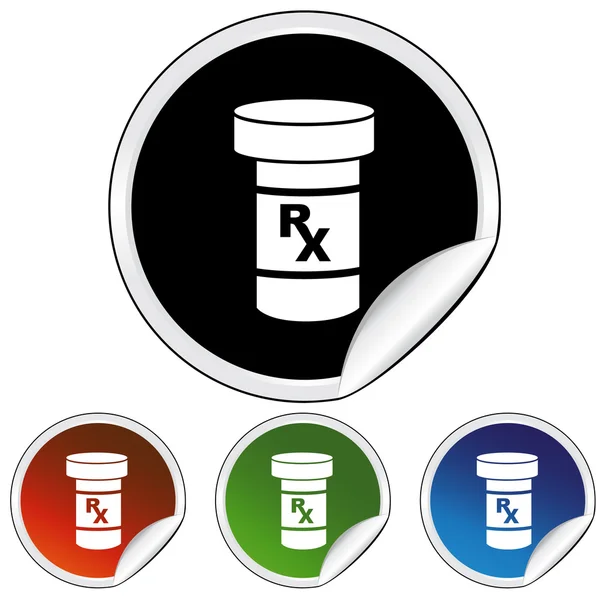 Medicatie web pictogram — Stockvector