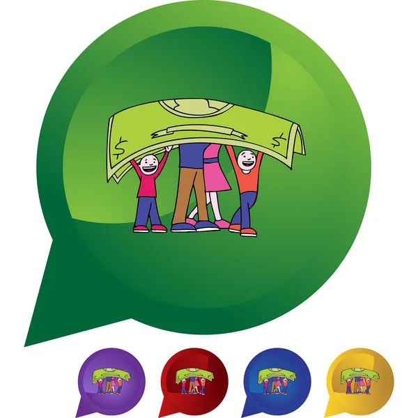 İnsanlar taşımak para web simgesi