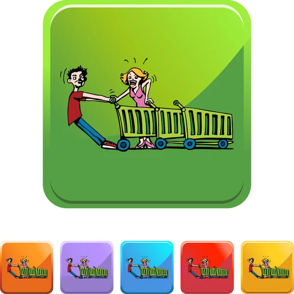 Erkek ve kadın kırık arabası ile