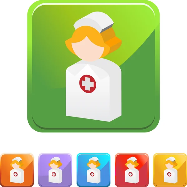 Nurse web icon — Stock Vector