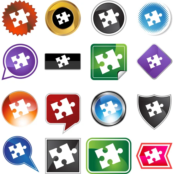 Puzzle  web icon — Stock Vector