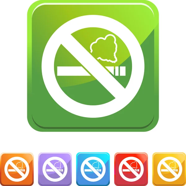 Botón No fumar — Archivo Imágenes Vectoriales