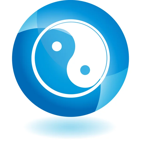 Yin Yang εικονίδιο web — Διανυσματικό Αρχείο