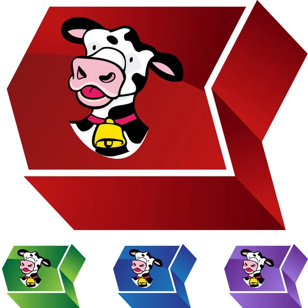 Ikona webové kráva — Stockový vektor