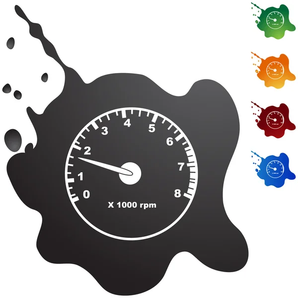 Tachometer web icon — Stock Vector